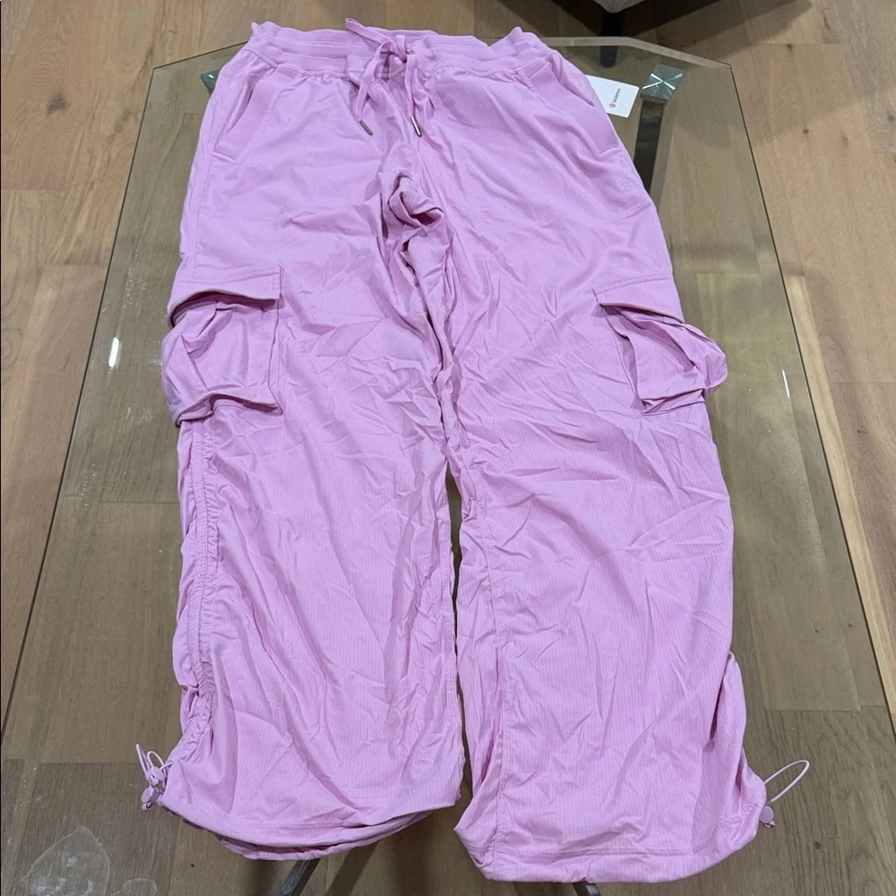 NWT Lululemon Athletica Light Pink/purple Dance Studio Relaxed fit Cargo Pants - Picture 1 of 10